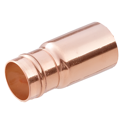 Copper Solder Ring Long Fitting Reducer - 15mm x 10mm Left