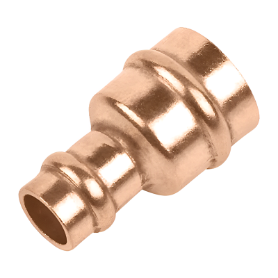 Copper Solder Ring Reducing Coupling - 28mm x 22mm Left