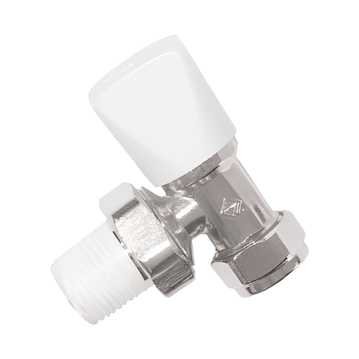 Crestalux Angled Radiator Valve - 10mm Left