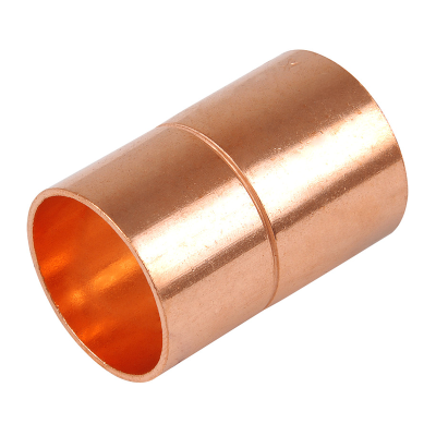 Copper Imperial/Metric Coupling End Feed - 28mm x 1" Right