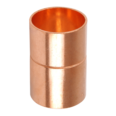 Copper Imperial/Metric Coupling End Feed - 28mm x 1" Top