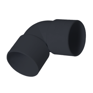 FloPlast ABS WS11B Solvent 90° Waste Knuckle - 40mm Left