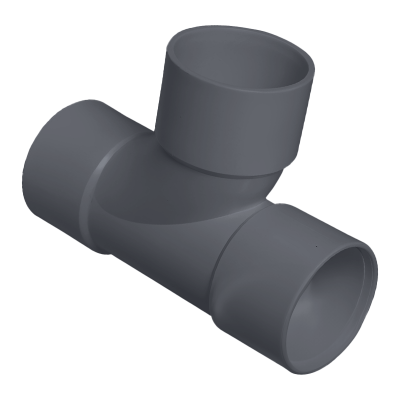 FloPlast ABS WS24G Solvent Swept Tee - 50mm