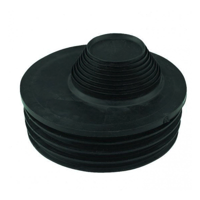 FloPlast Black Drainage Universal Waste Adaptor - 110mm