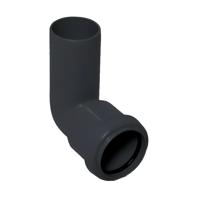 FloPlast Black Pushfit Waste Pipe Conversion Bend - 32mm