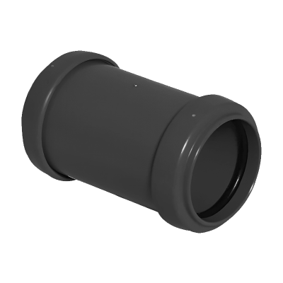 FloPlast Black Pushfit Waste Pipe Coupling - 32mm