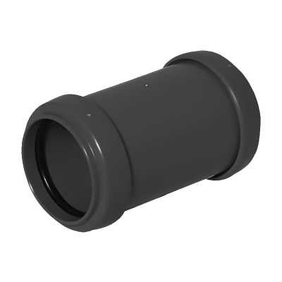 FloPlast Black Pushfit Waste Pipe Coupling - 40mm Left