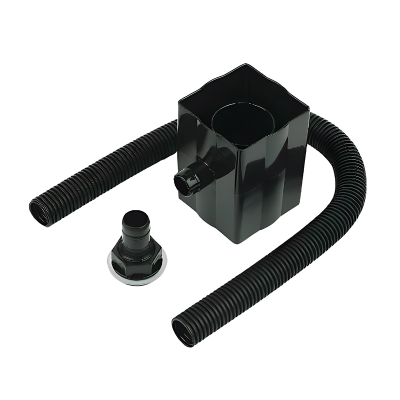 FloPlast Black Rain Diverter - 65_68mm Left