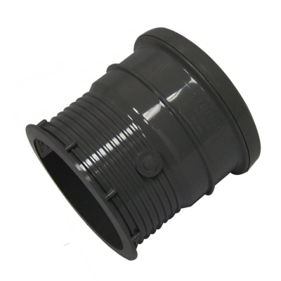 FloPlast Black Ring Seal Soil Pipe Drain Connector - 110mm Left