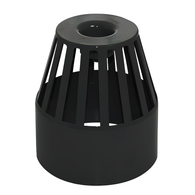 FloPlast Black Ring Seal Vent Terminal - 110mm