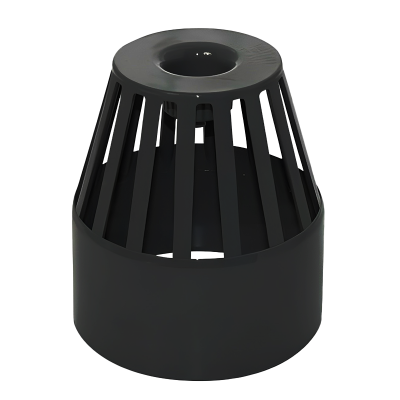 FloPlast Black Ring Seal Vent Terminal - 110mm Left