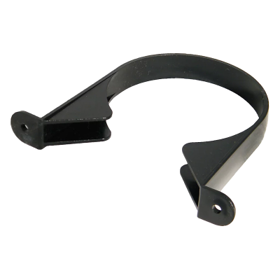 FloPlast Black Soil Pipe Clip - 110mm Left