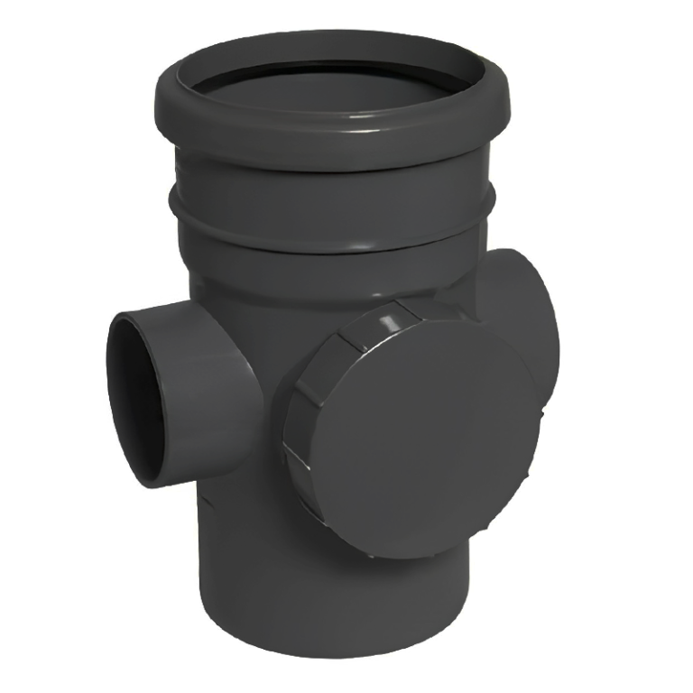 FloPlast Black Soil Ring Seal Access Socket Spigot - 110mm