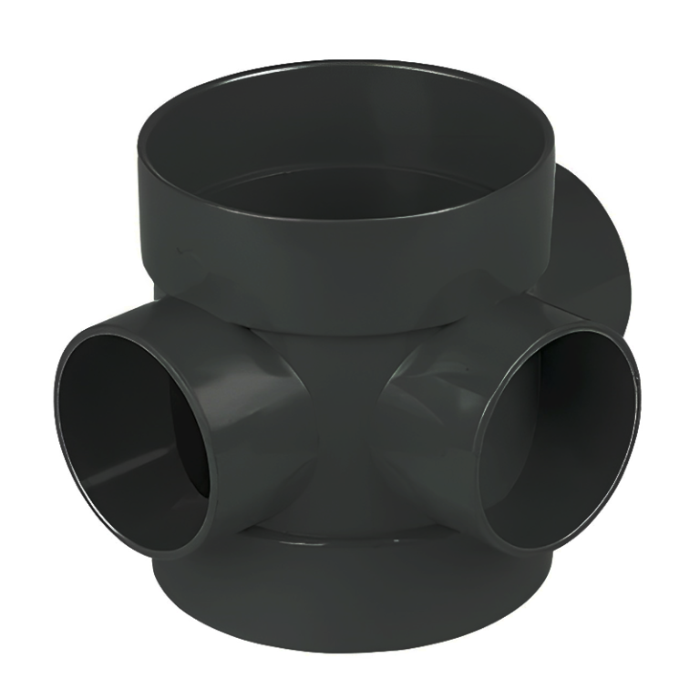 FloPlast Black Soil Ring Seal Short Boss Pipe - 110mm