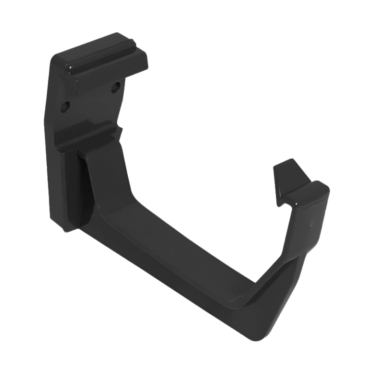 FloPlast Black Square Fascia Gutter Bracket - 114mm