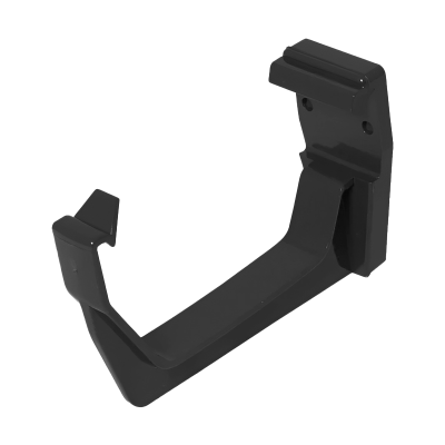 FloPlast Black Square Fascia Gutter Bracket - 114mm Left