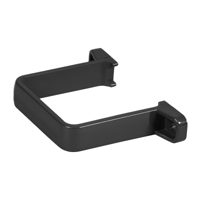 FloPlast Black Square Flush Down Pipe Clip - 65mm Left