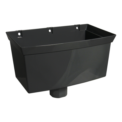 FloPlast Black Universal Gutter Hopper - 68mm