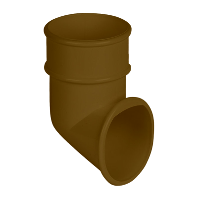 FloPlast Brown Round Gutter Pipe Shoe - 68mm