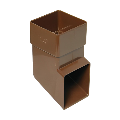 FloPlast Brown Square Downpipe Shoe - 65mm