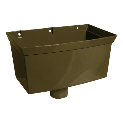 FloPlast Brown Universal Gutter Hopper - 68mm