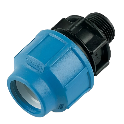 FloPlast Compression MDPE Male Adaptor Fitting