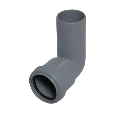 FloPlast Grey Pushfit Waste Pipe Conversion Bend - 32mm Left