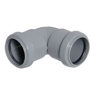 FloPlast Grey Pushfit Waste Pipe Knuckle - 32mm