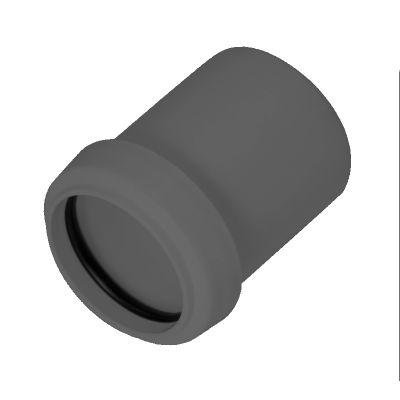 FloPlast Grey Pushfit Waste Pipe Reducer - 40mm x 32mm Left