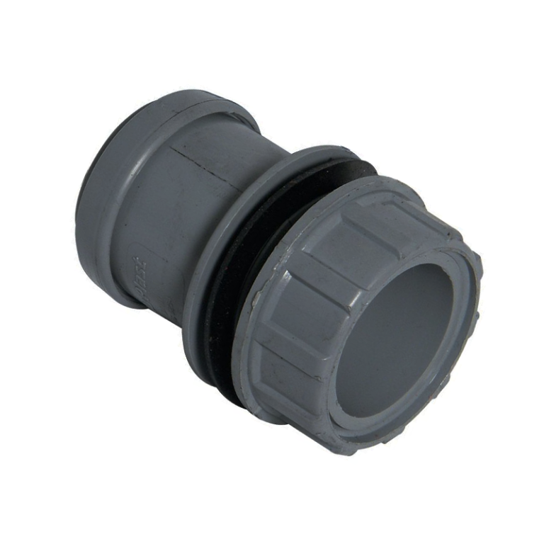 FloPlast Grey Pushfit Waste Tank Connector - 40mm