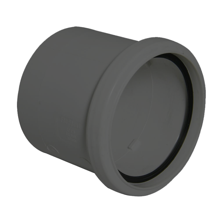 FloPlast Grey Ring Seal Soil Single Socket - 110mm