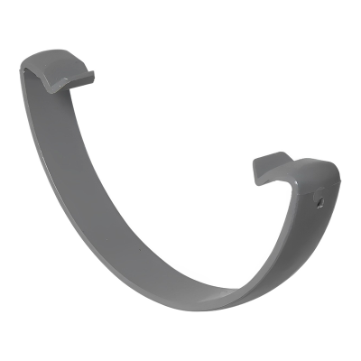 FloPlast Grey Round Gutter Clip - 112mm Left