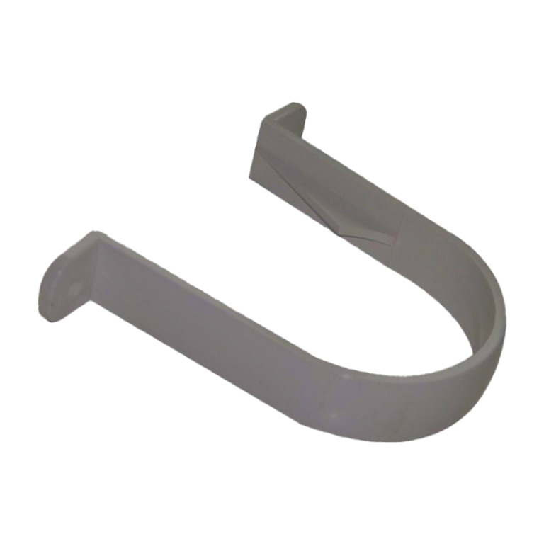 FloPlast Grey Round Gutter Pipe Clip - 68mm