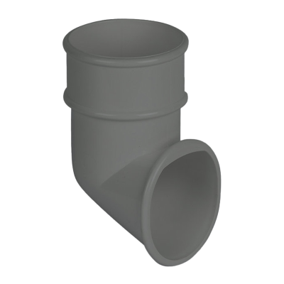 FloPlast Grey Round Gutter Pipe Shoe - 68mm