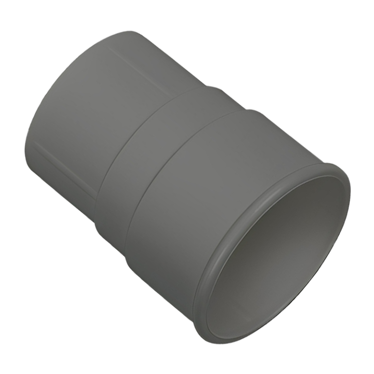 FloPlast Grey Round Gutter Pipe Socket - 68mm