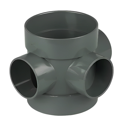 FloPlast Grey Soil Ring Seal Short Boss Pipe - 110mm
