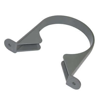 FloPlast Grey Soil Socket Clip - 110mm Left