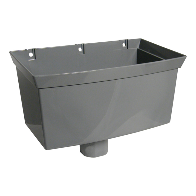 FloPlast Grey Universal Gutter Hopper - 68mm