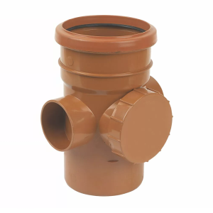 FloPlast Underground 87.5° Single Socket Access Pipe - 110mm