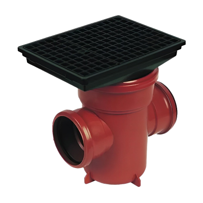 FloPlast Underground Back Inlet Bottle Gully Square Grid