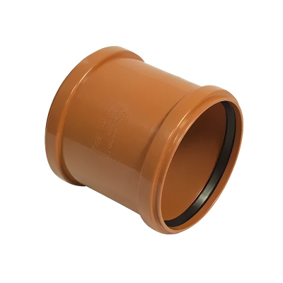 FloPlast Underground Drain Double Socket Coupler - 110mm