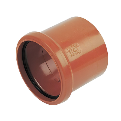 FloPlast Underground Drain Single Socket Coupler - 110mm Left