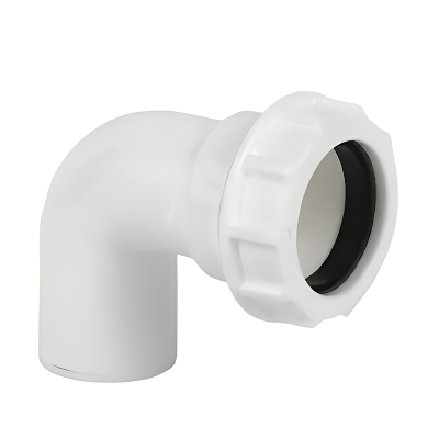 FloPlast White Compression Waste 90° Bend - 40mm
