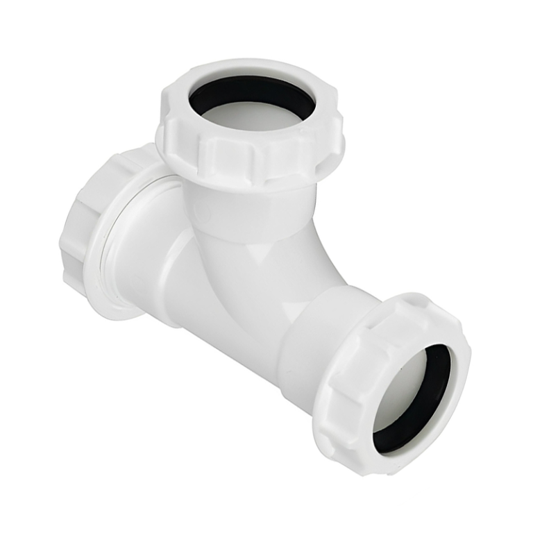 FloPlast White Compression Waste Tee - 32mm