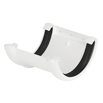 FloPlast White Half Round Fascia Gutter Union Bracket - 112mm