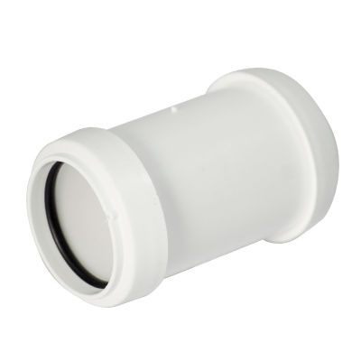 FloPlast White Pushfit Waste Pipe Coupling - 40mm Left