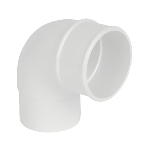 FloPlast White Round Gutter Pipe 92.5° Offset Bend - 68mm