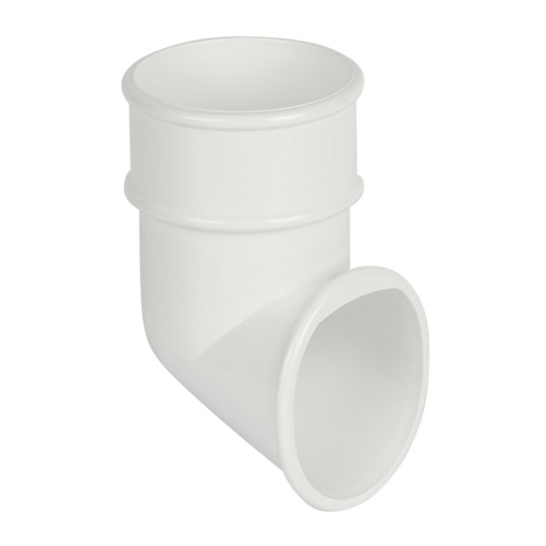 FloPlast White Round Gutter Pipe Shoe - 68mm