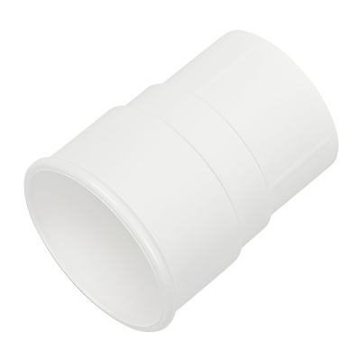 FloPlast White Round Gutter Pipe Socket - 68mm Left