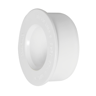 FloPlast White Solvent Weld Soil Boss Adaptor - 50mm Left